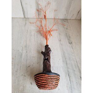Vintage‎ Anthropomorphic scary tree Halloween prop decor figure